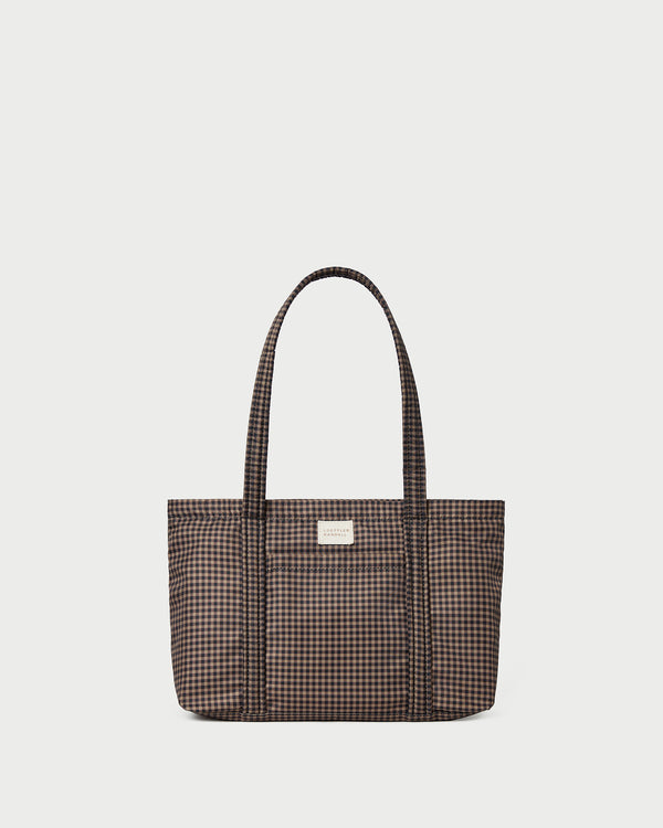 Lyla Brown/Black Check Essential Tote