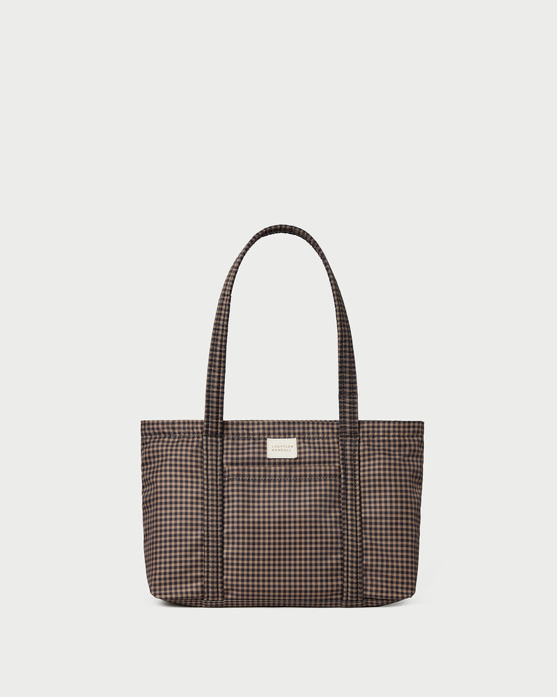 Lyla Brown/Black Check Essential Tote