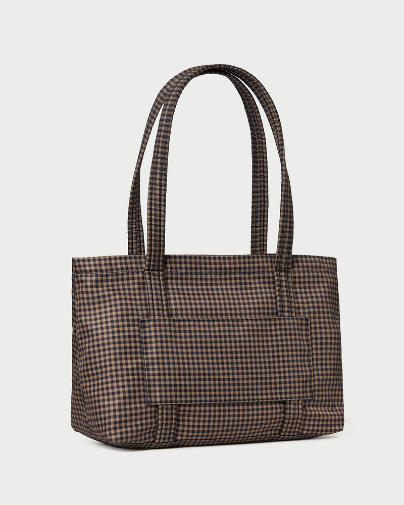 Lyla Brown/Black Check Essential Tote