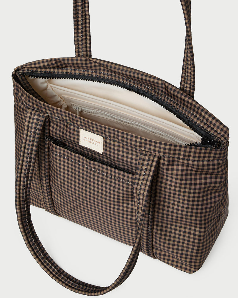 Lyla Brown/Black Check Essential Tote