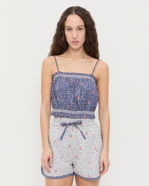 Maggie Navy Floral Camisole | Tops | Apparel