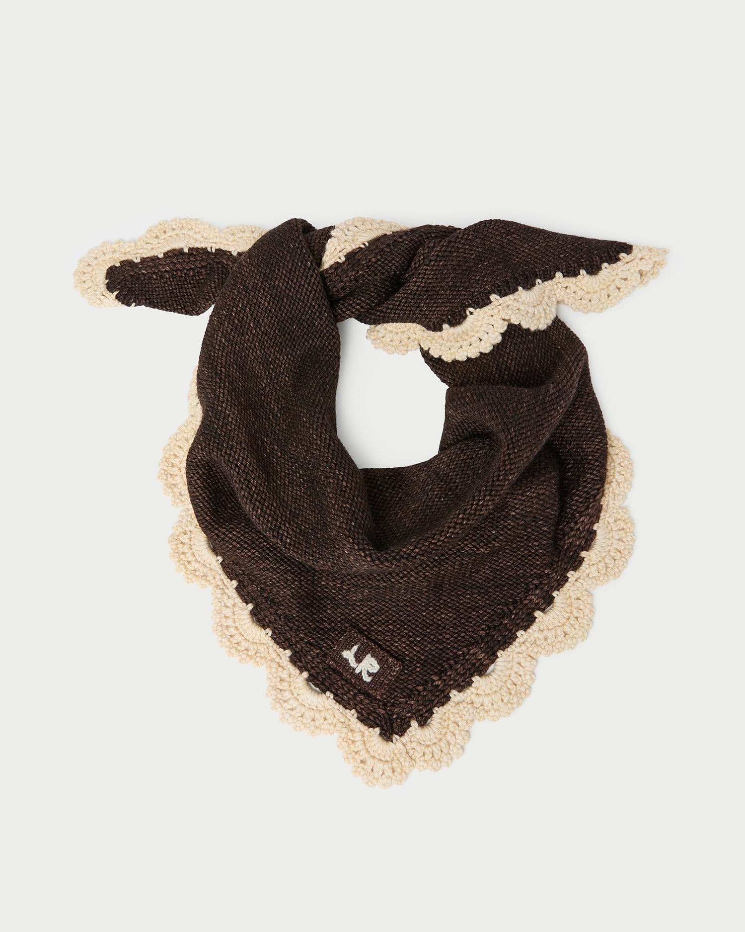Monty Brown/Cream Knit Bandana | Soft Accessories