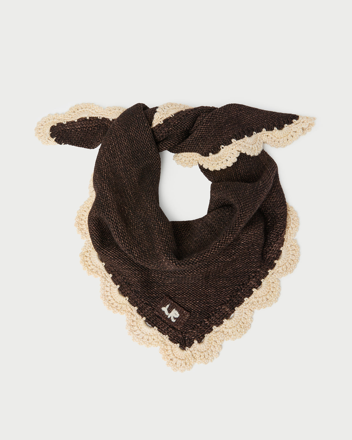 Monty Brown/Cream Knit Bandana