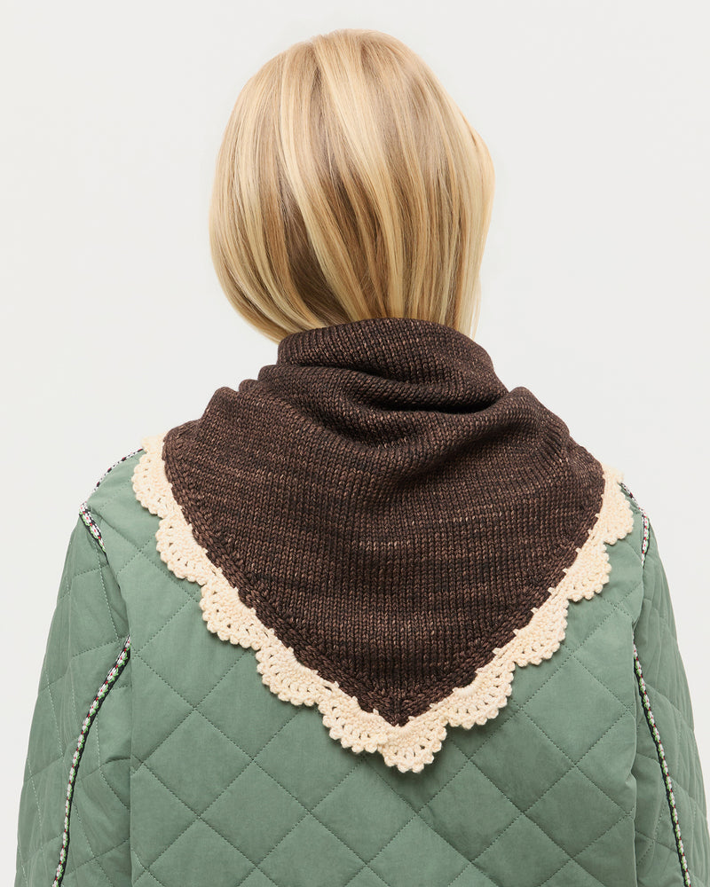 Monty Brown/Cream Knit Bandana and Carolina Jacket.