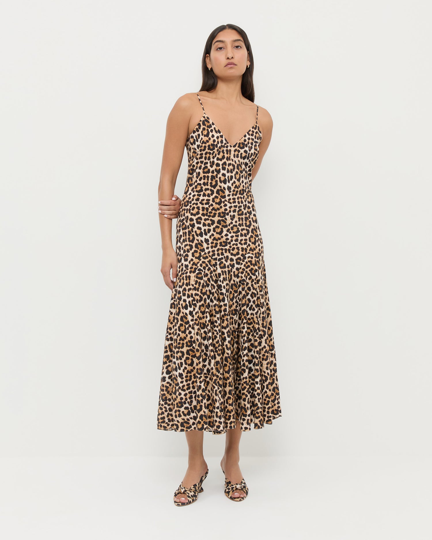 Nissa Leopard Silk Dress | Dresses