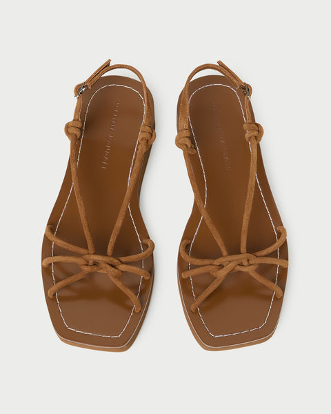 Nomi Cacao Suede Platform Sandal | Flat Sandals | Footwear