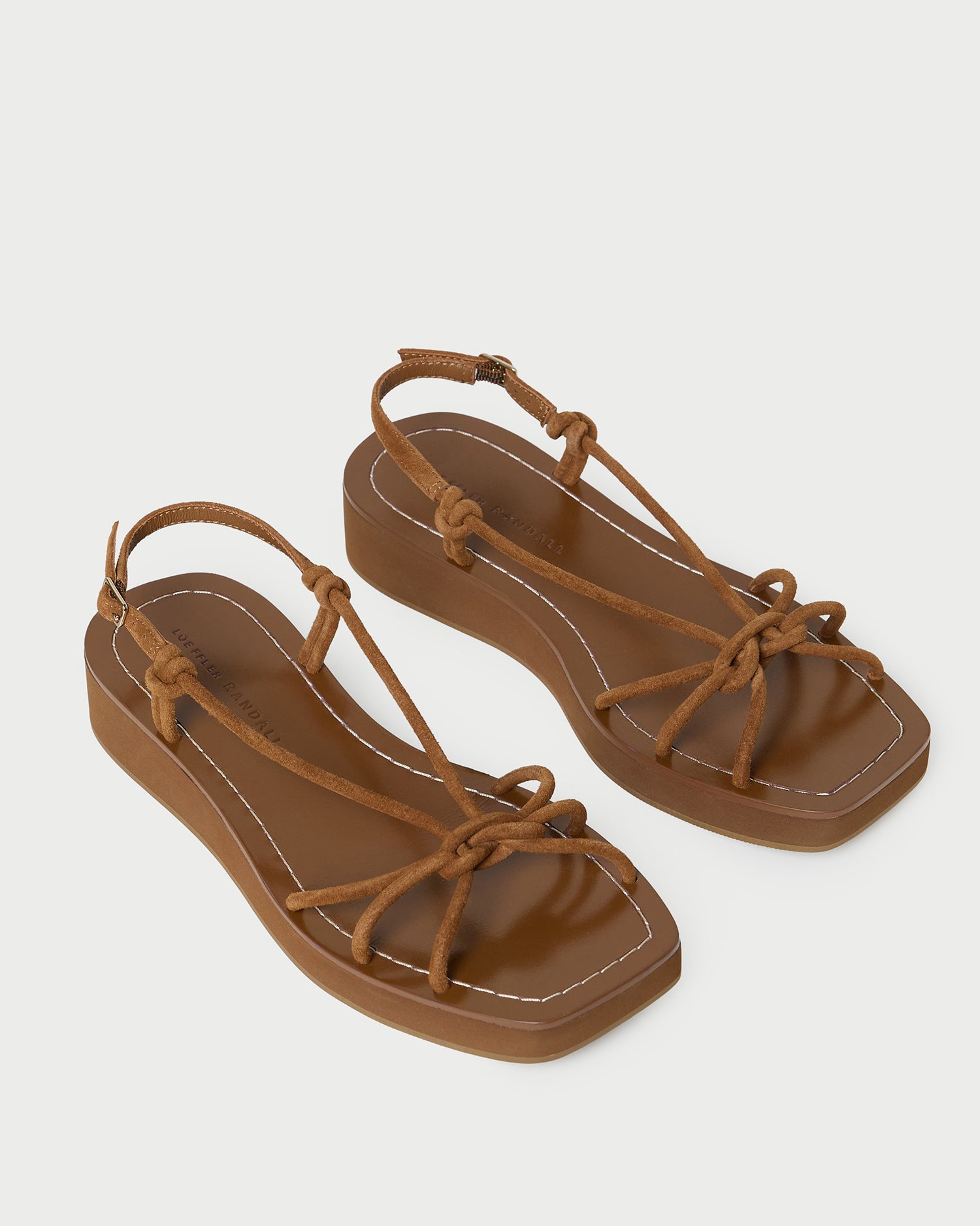 【新品・未使用】FOOTWORKS leather sandal 26.5㎝ Nomi Cacao Suede Platform Sandal | Flat Sandals | Footwear