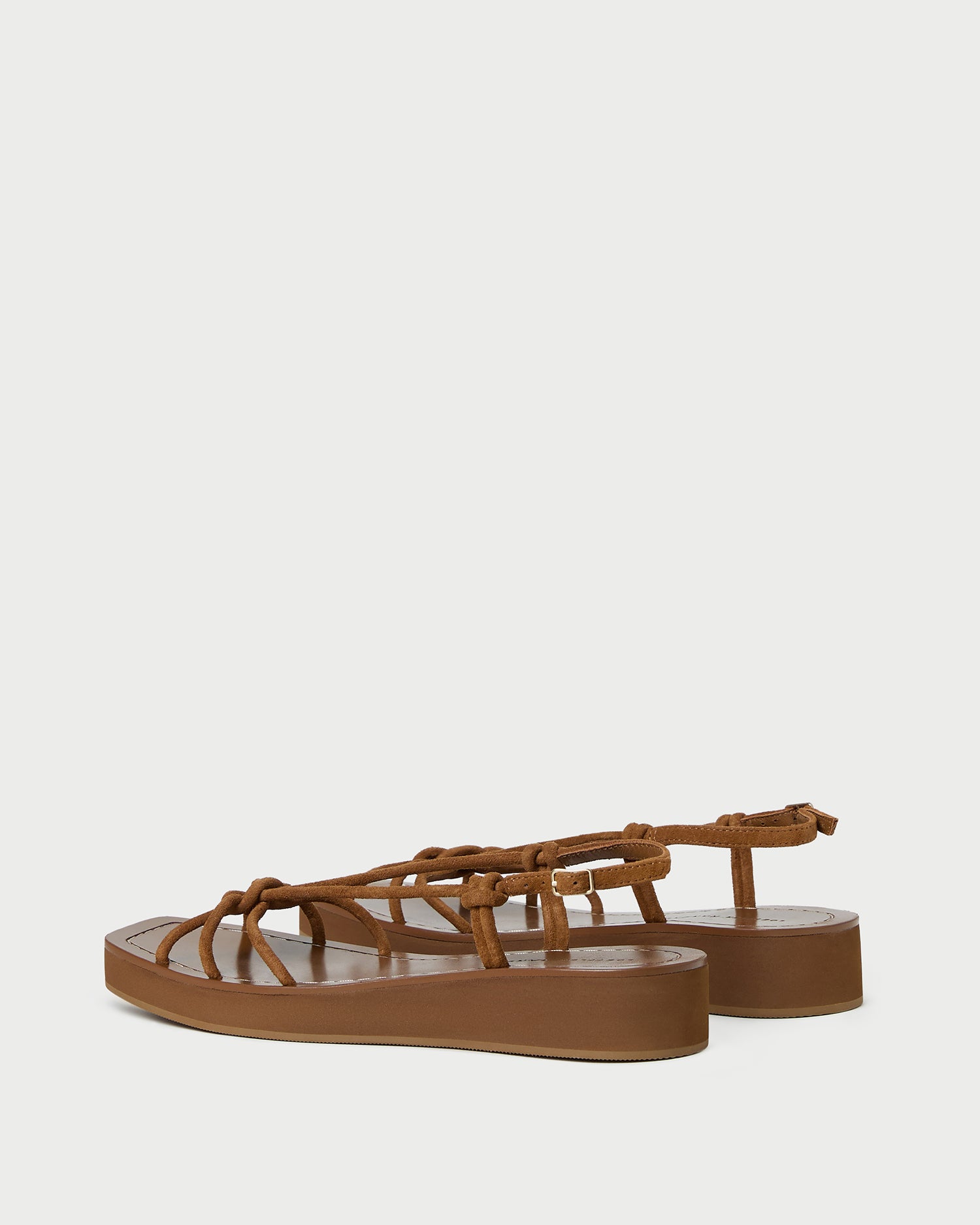 Nomi Cacao Suede Platform Sandal | Flat Sandals | Footwear