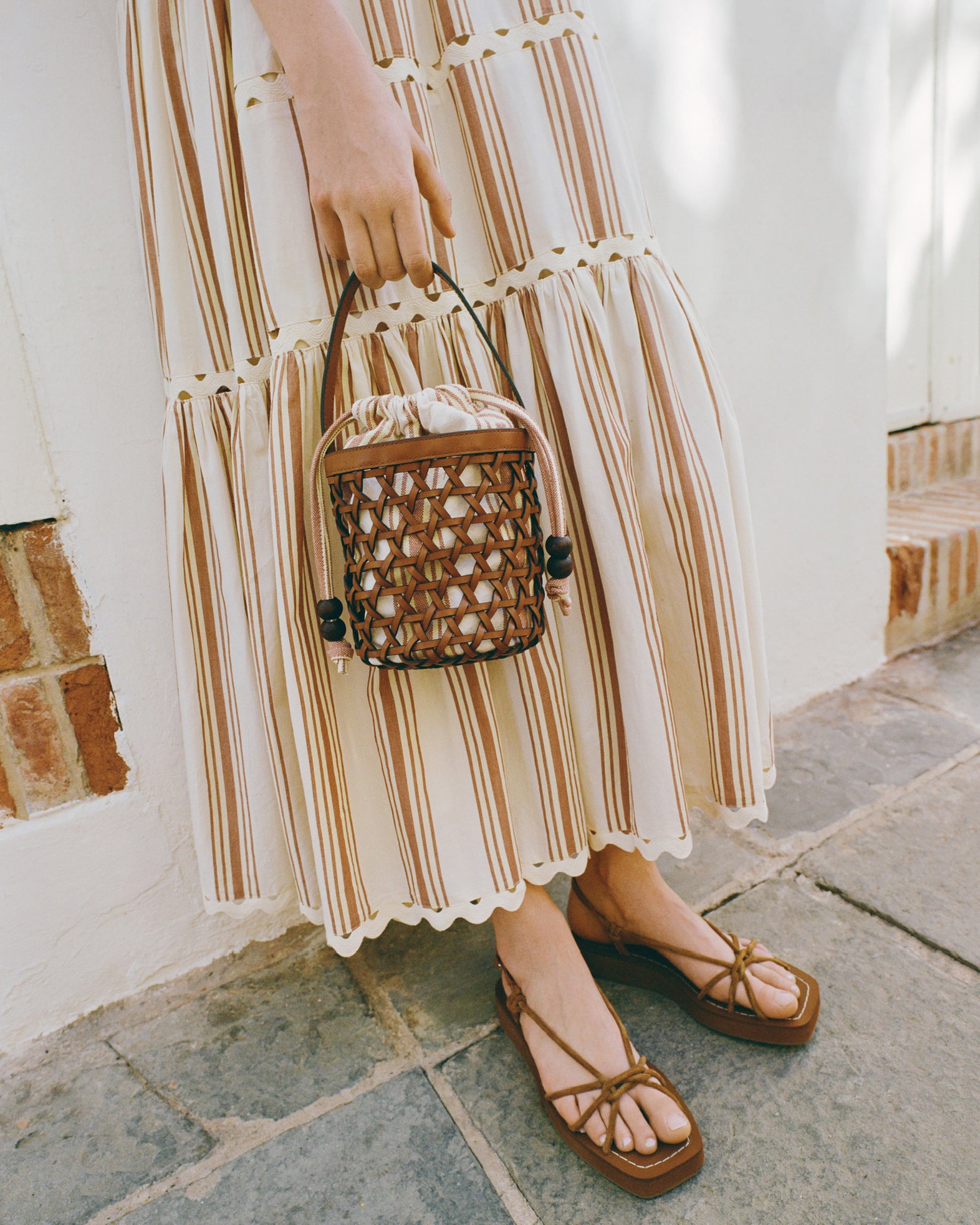 Nomi Cacao Suede Platform Sandal | Flat Sandals | Footwear
