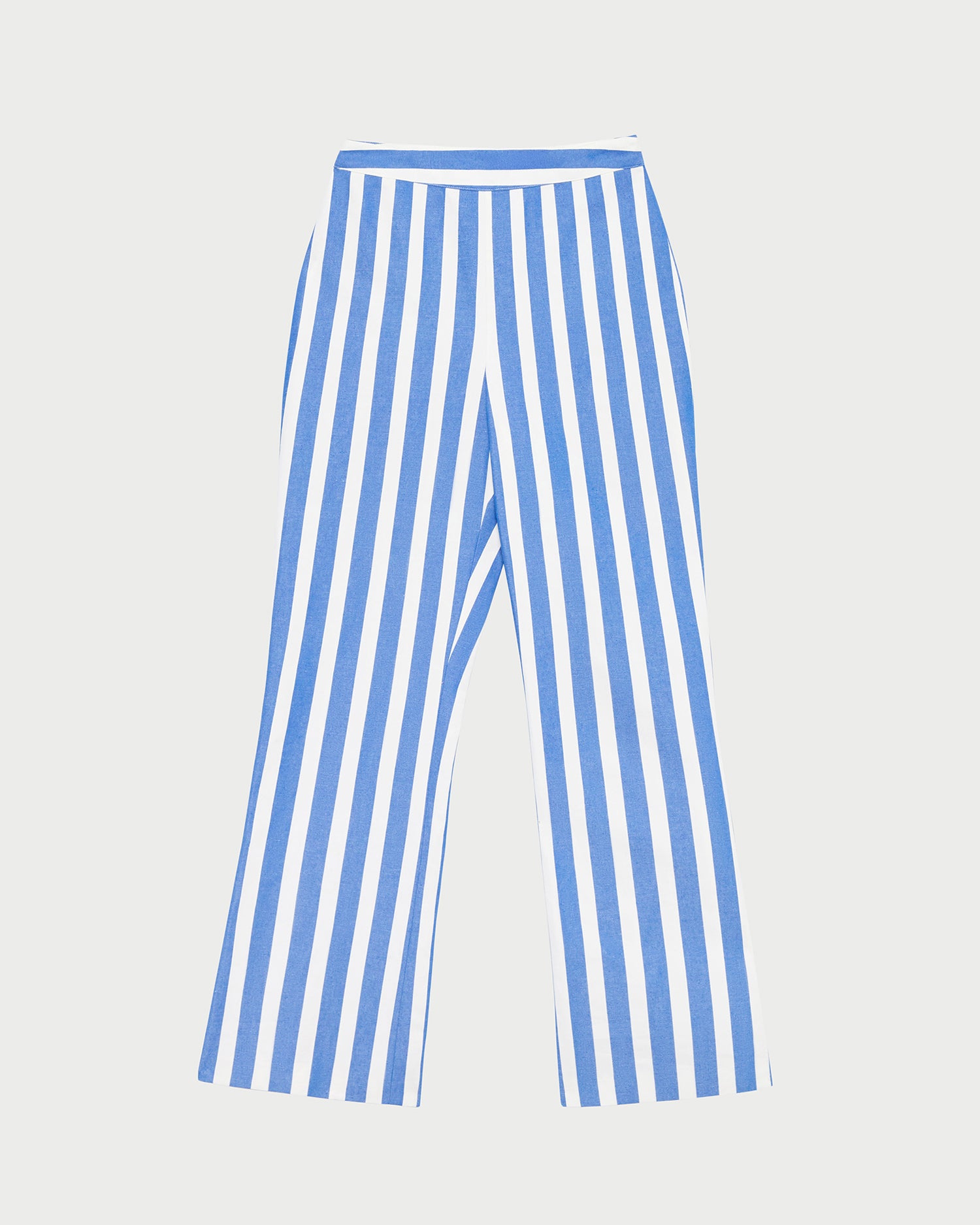 Pasha Blue Striped Trouser | Bottoms