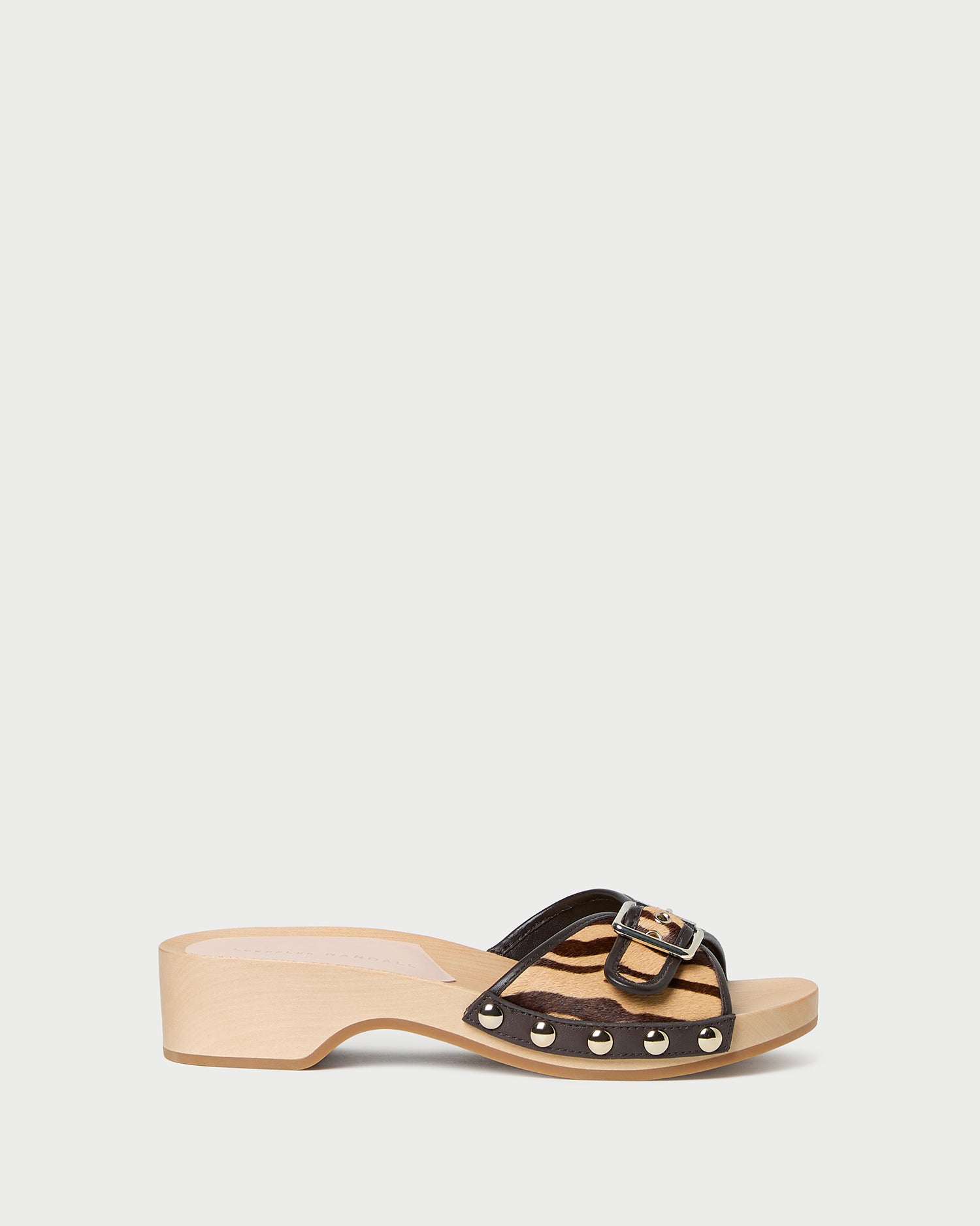 Paulie Zebra Studded Sandal | Flat Sandals | Footwear