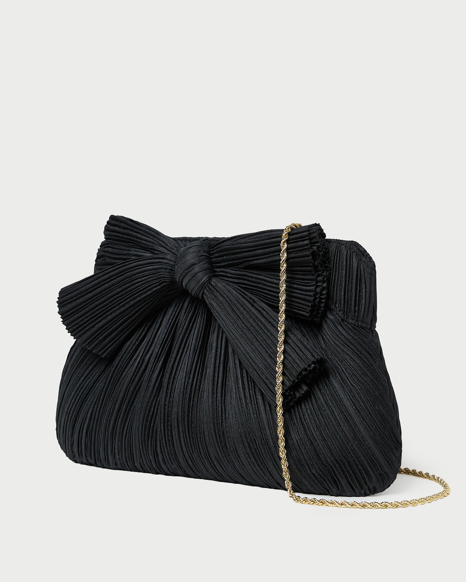 Rayne Black Bow Clutch | Clutches | Handbags