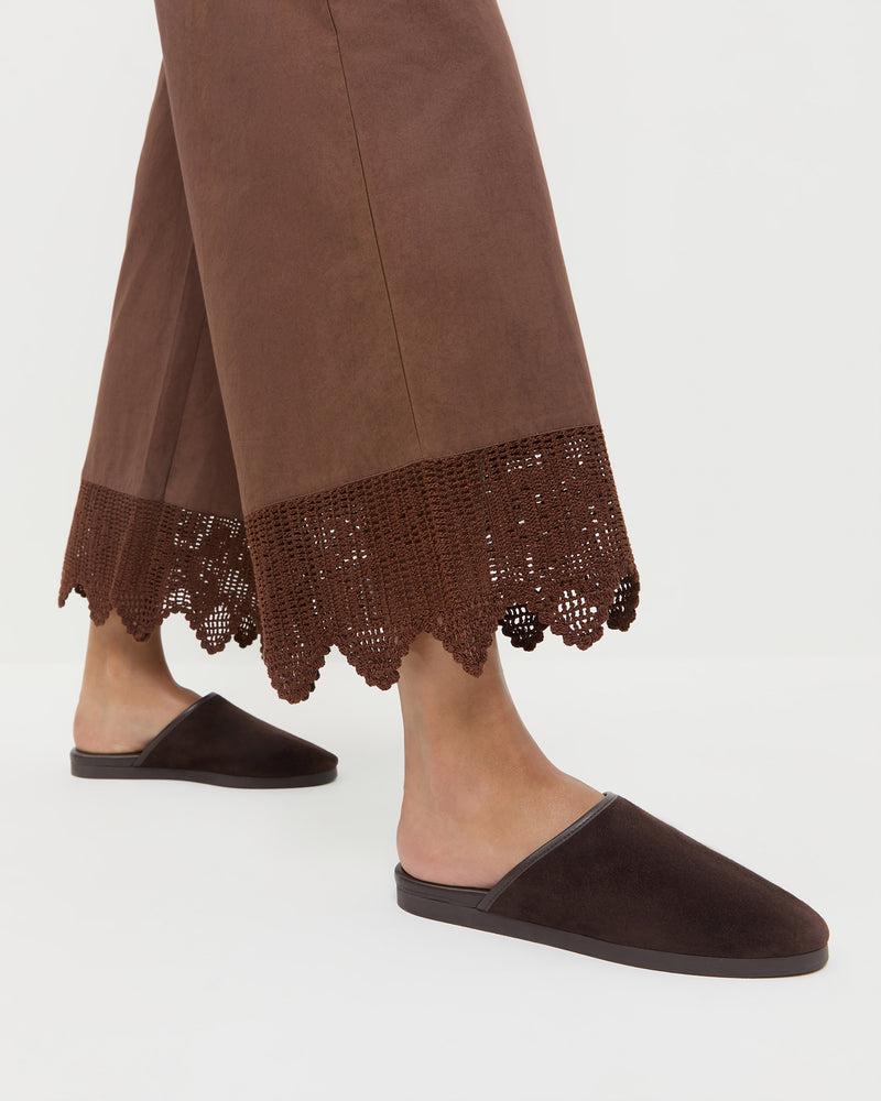 Roni Brown Suede Sandal