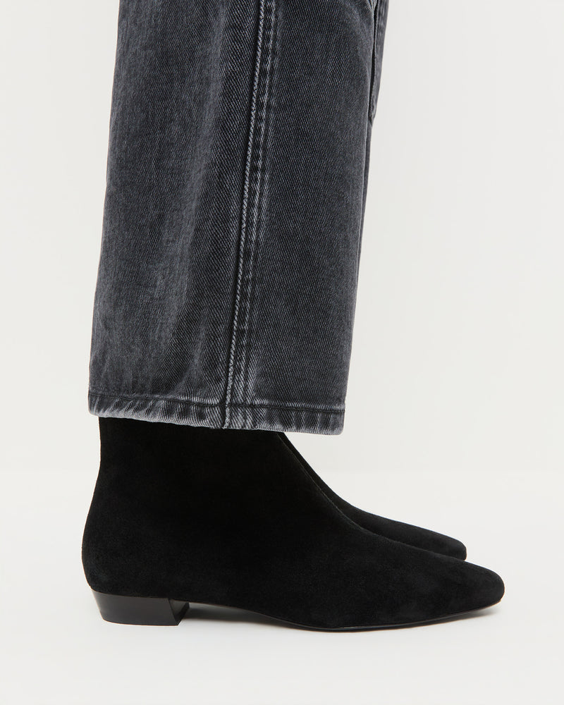 Siya Black Suede Ankle Boot and Molly Workwear Jean.