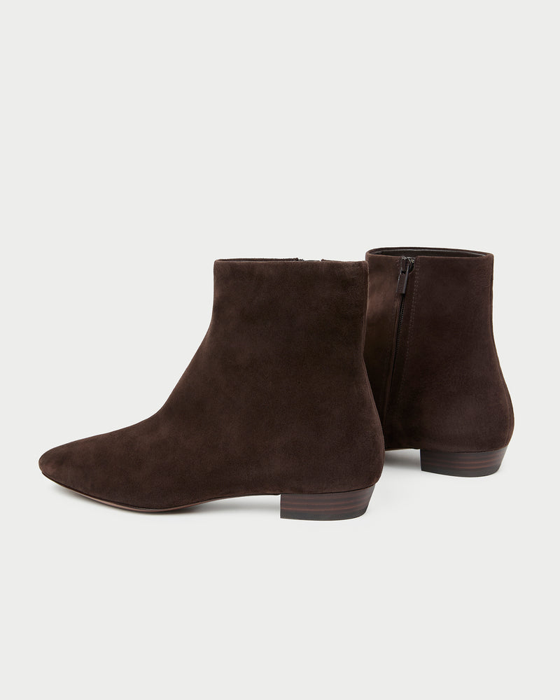 Siya Brown Suede Ankle Boot
