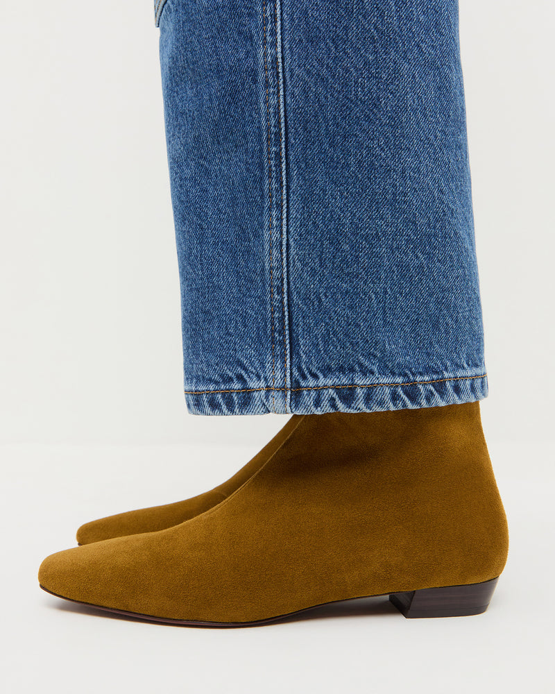 Siya Moss Suede Ankle Boot and Molly Workwear Jean.
