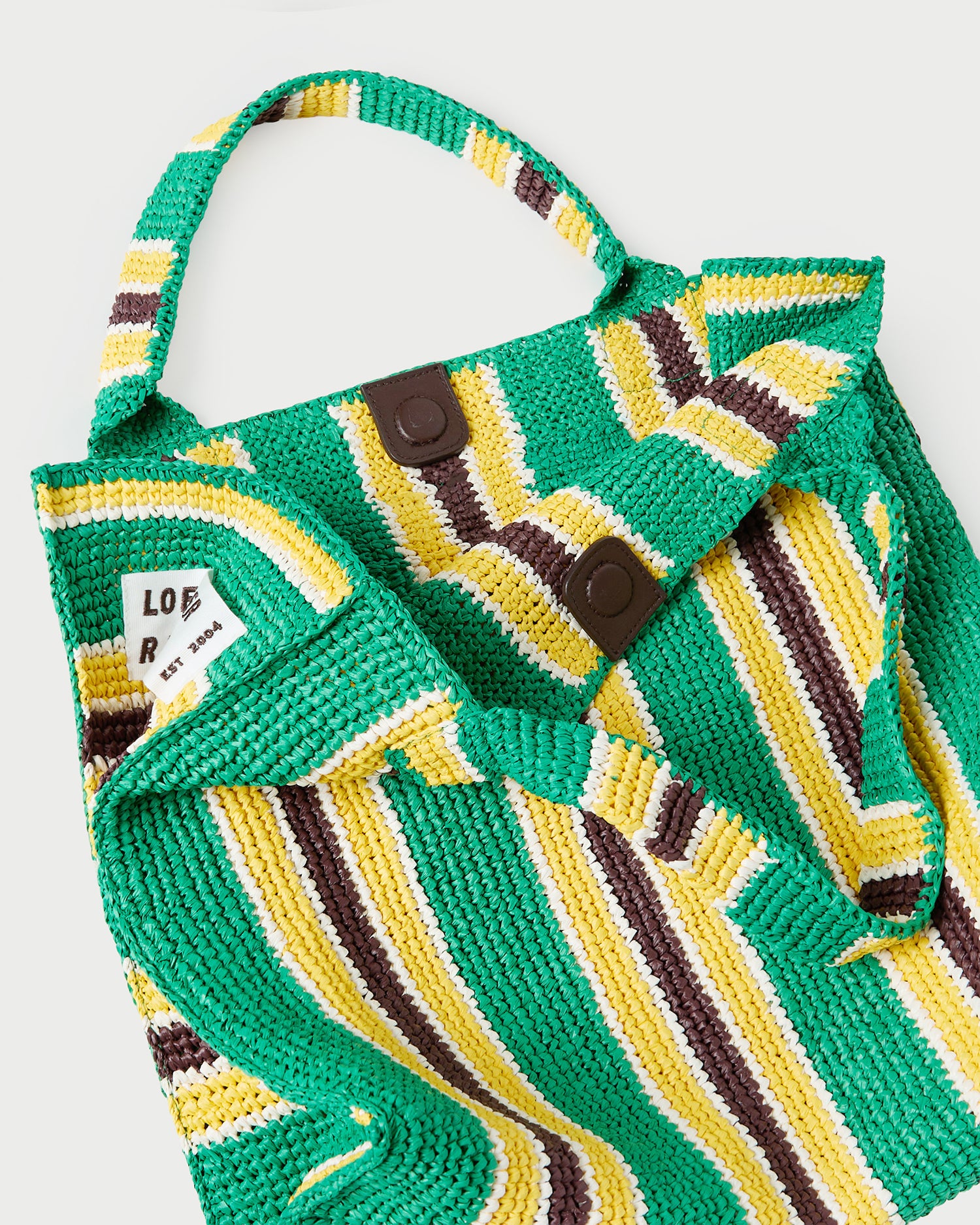 Sol Green/Yellow Crochet Beach Tote | Totes | Handbags