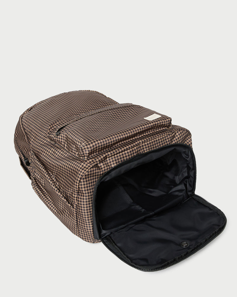 Stevie Brown/Black Check Backpack