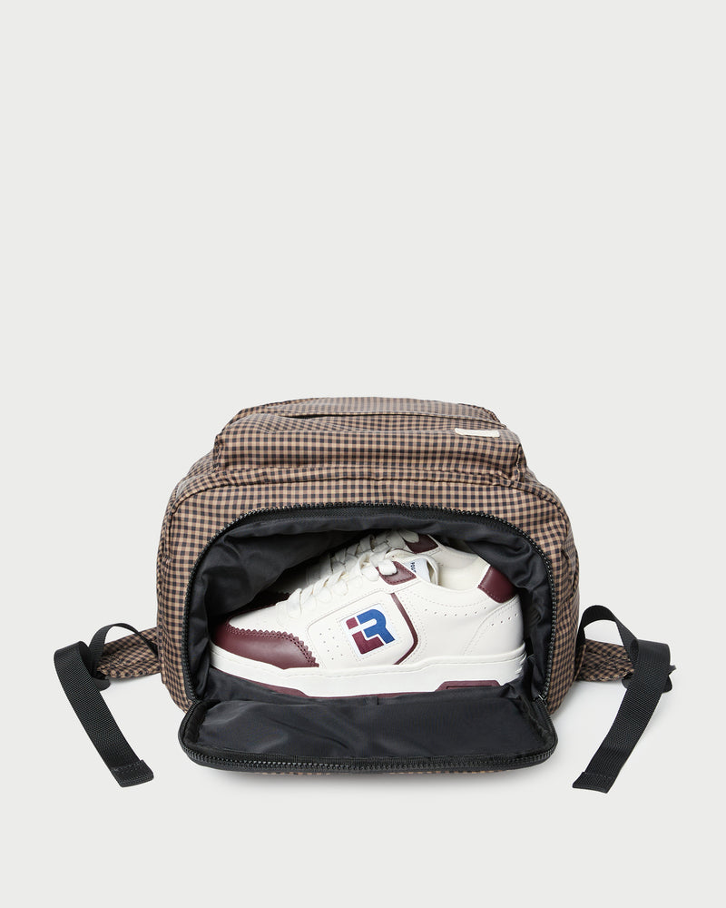 Stevie Brown/Black Check Backpack