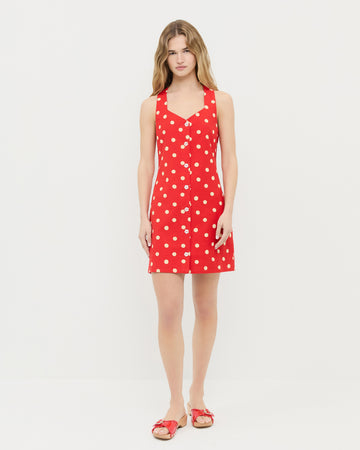 red and yellow polka dot dress Rare Kreinick 1960s Vintage Red + Yellow Polka Dot Mod Dress + Jacket  Ensemble For Sale at 1stDibs