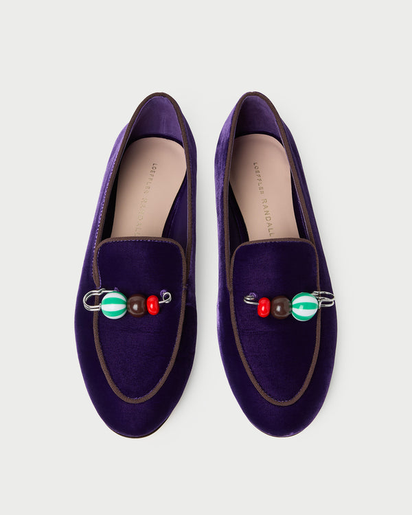 Vale Jewel Velvet Loafer