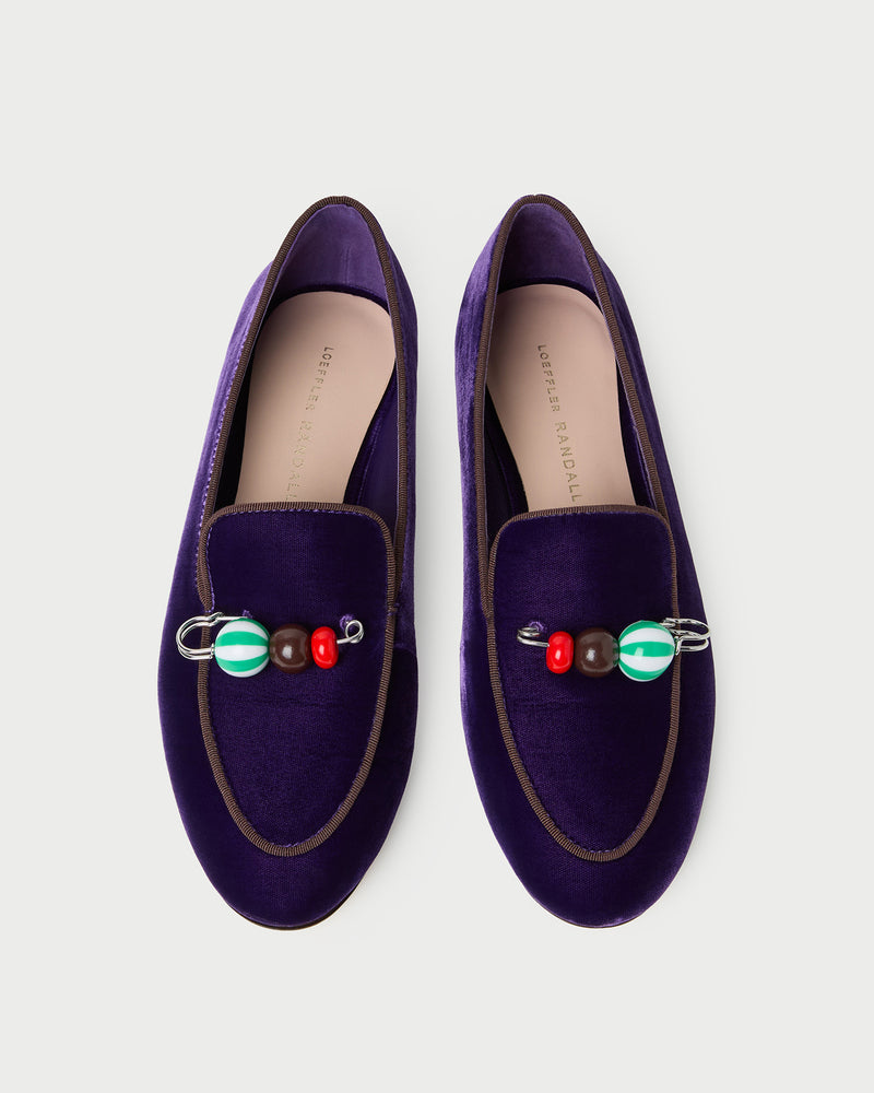 Vale Jewel Velvet Loafer