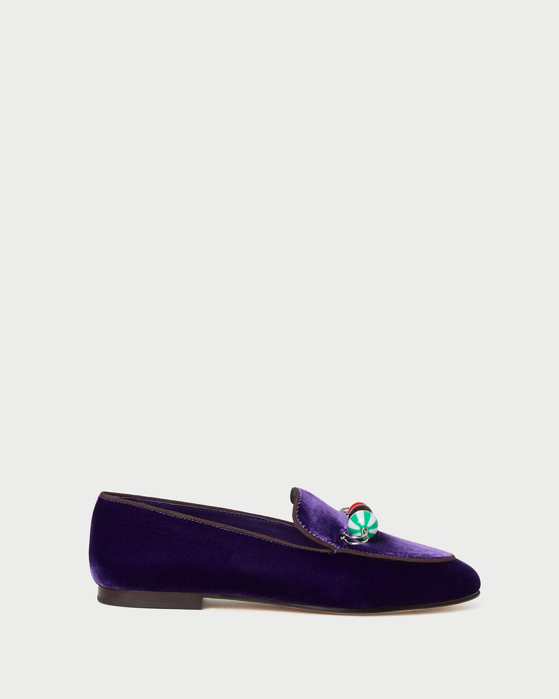 Vale Jewel Velvet Loafer