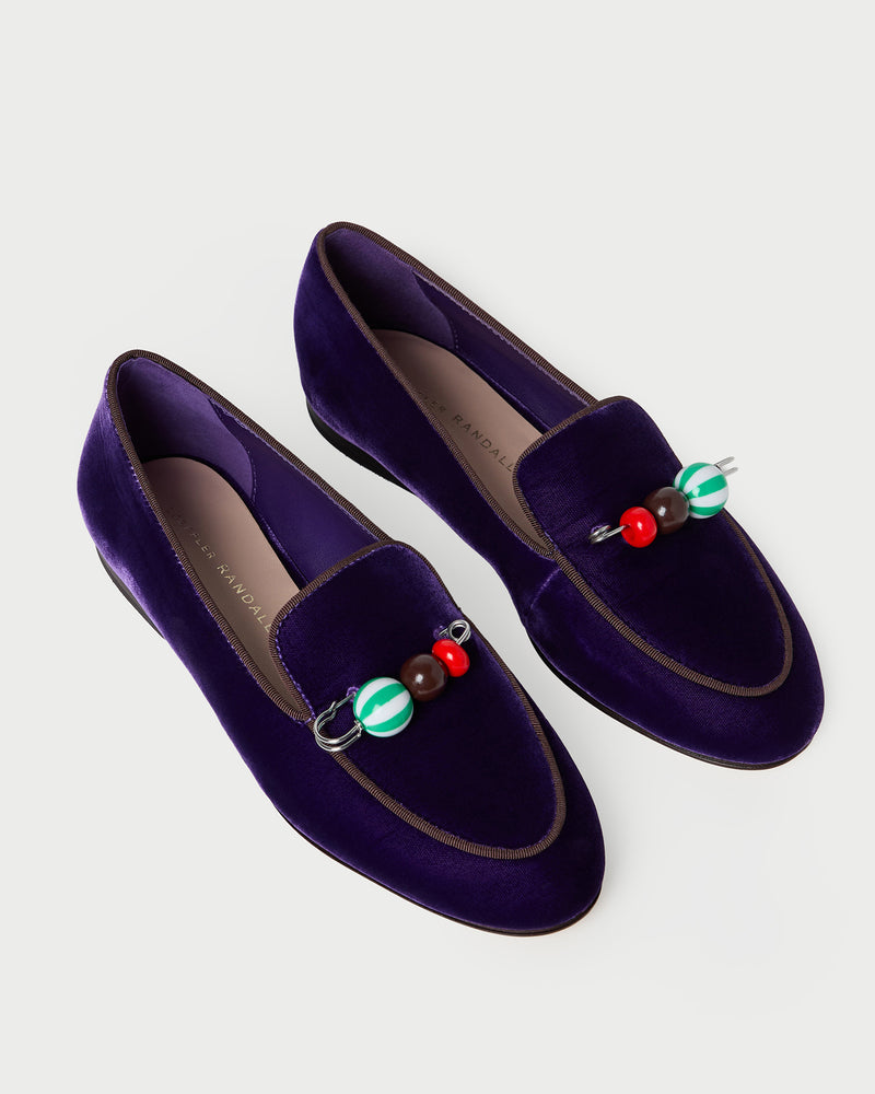 Vale Jewel Velvet Loafer