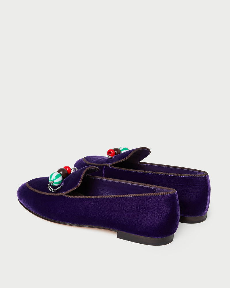 Vale Jewel Velvet Loafer
