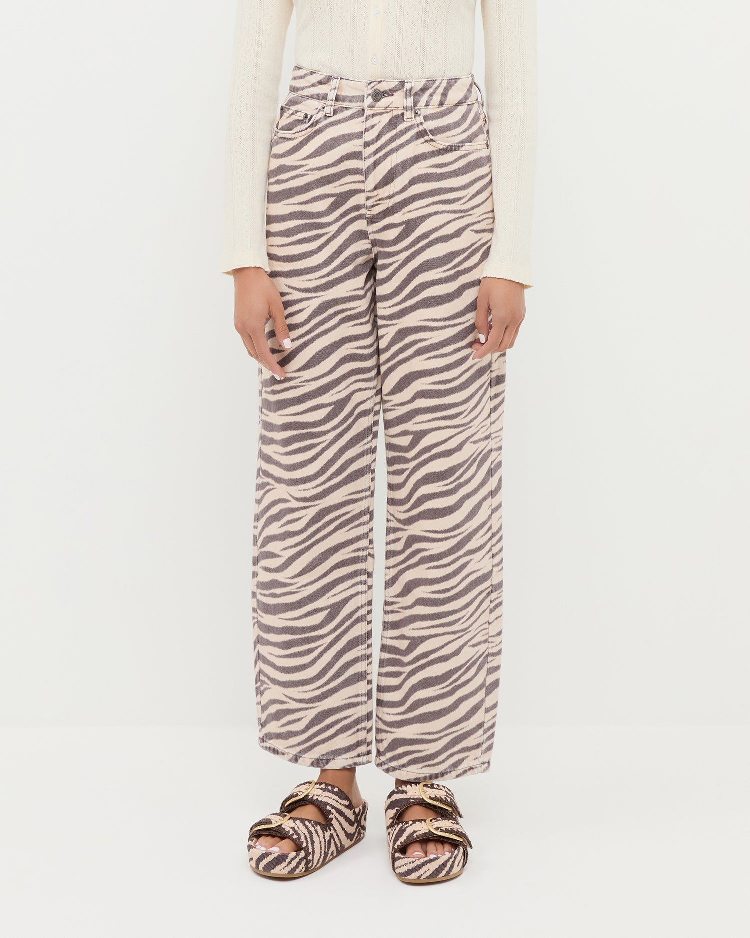 Winona Zebra Denim Pant | Bottoms | Apparel