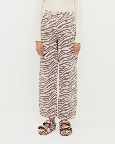 Winona Zebra Denim Pant | Bottoms | Apparel