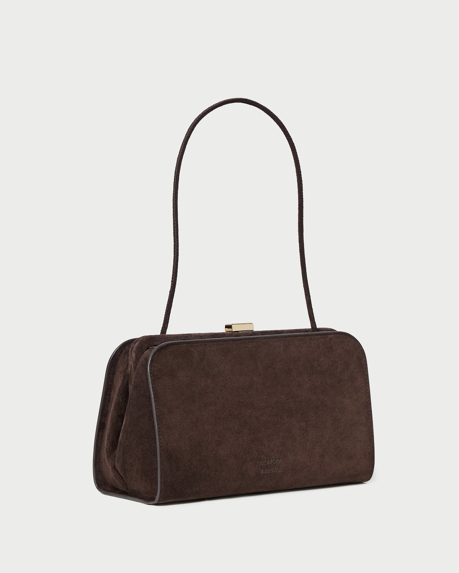 Zella Brown Suede Clutch | Clutches | Handbags