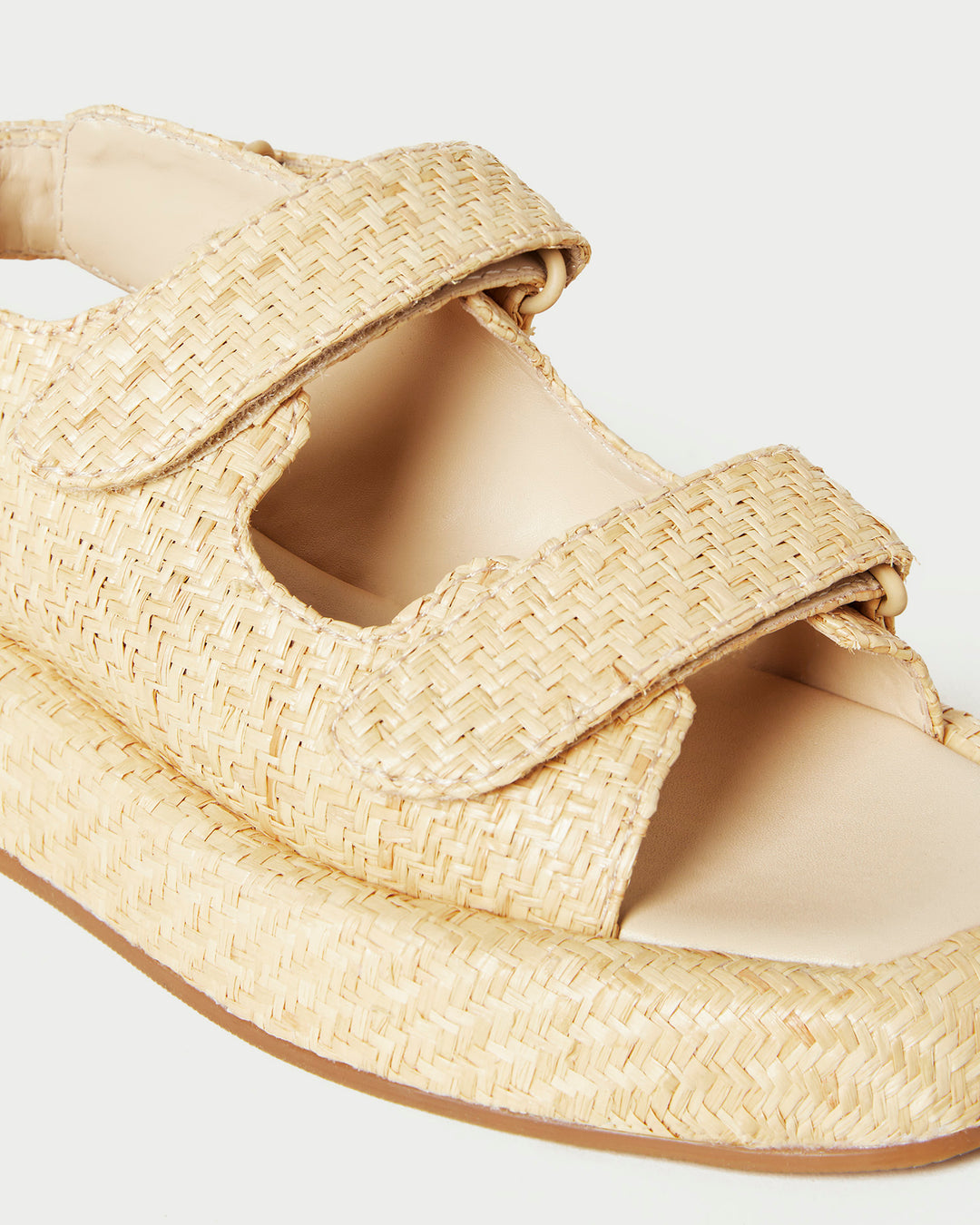 Loeffler Randall | Blaise Natural Platform Sandal I Flat Sandals I Footwear