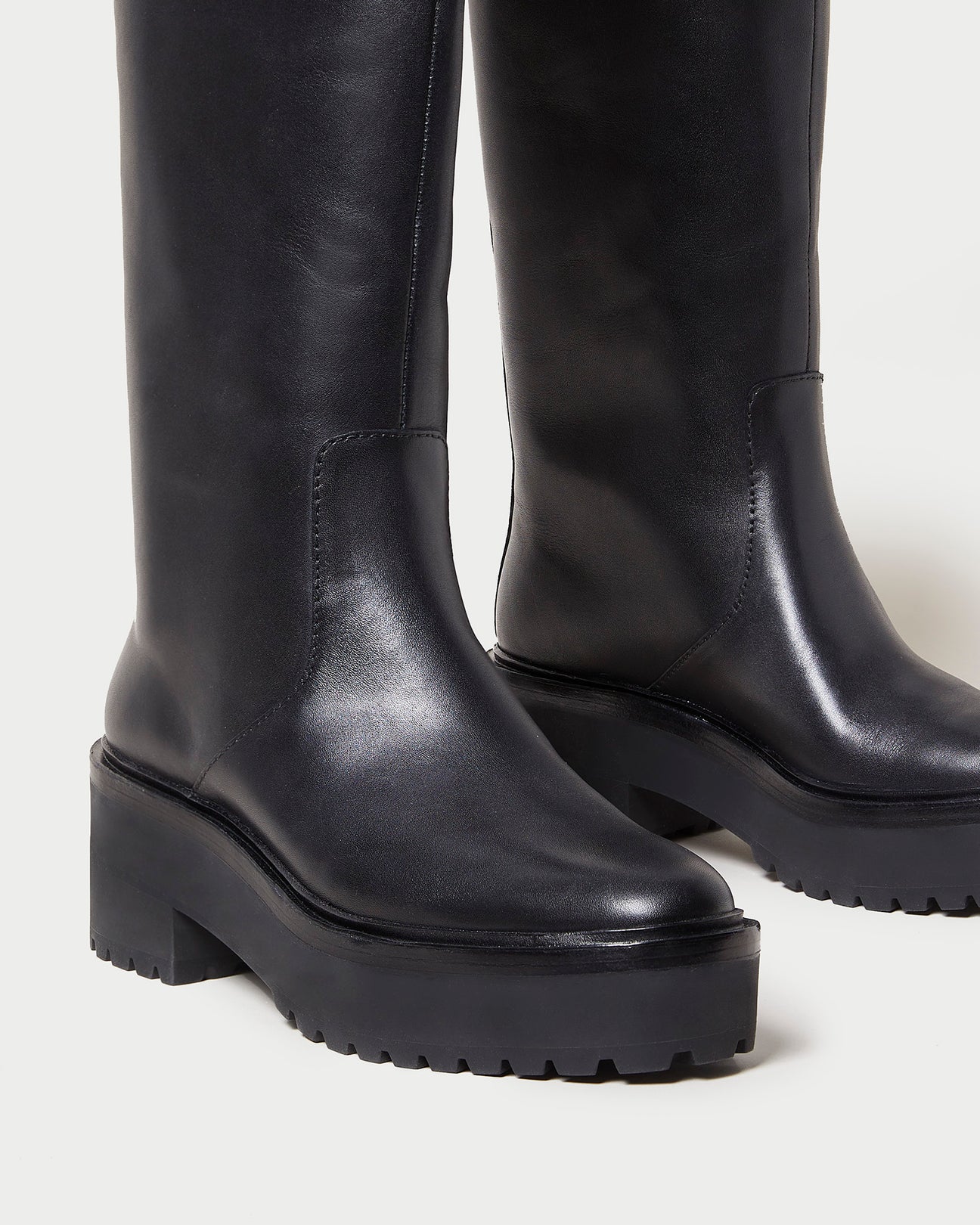 Loeffler Randall | Carlee Black Tall Lug Boot I Tall Boots I Footwear
