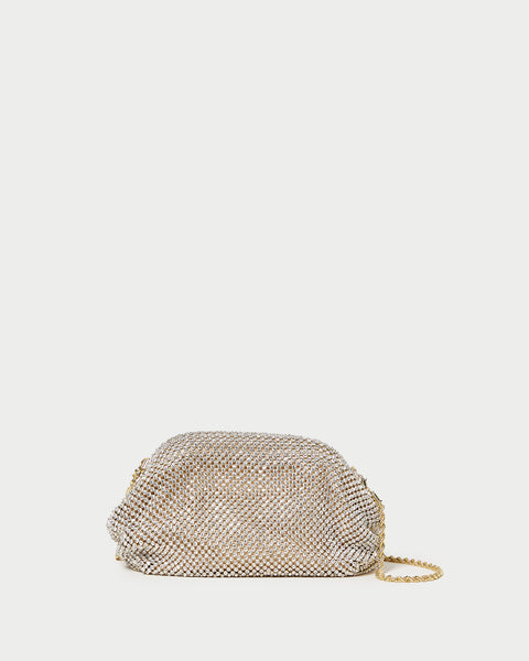 Doris Gold Diamanté Mini Pouch