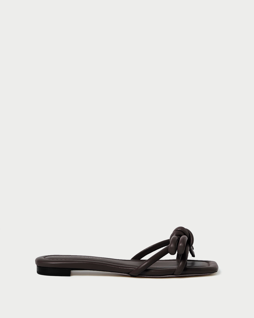 Loeffler Randall | Hadley Cacao Bow Sandal I Flat Sandals I Footwear