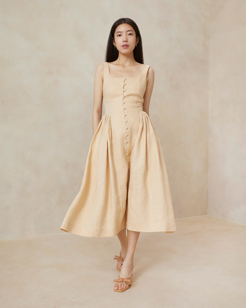 Laurie Sand Drop Waist Dress