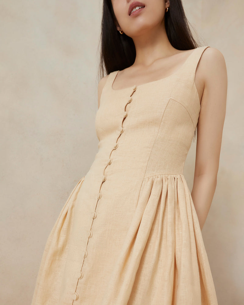 Laurie Sand Drop Waist Dress