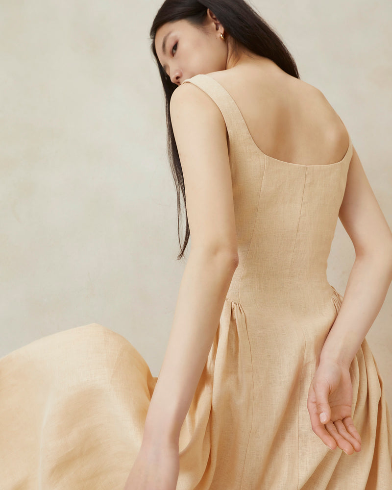 Laurie Sand Drop Waist Dress