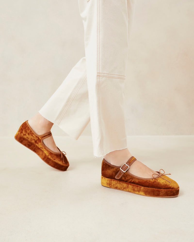 Leah Ochre Platform Mary Jane