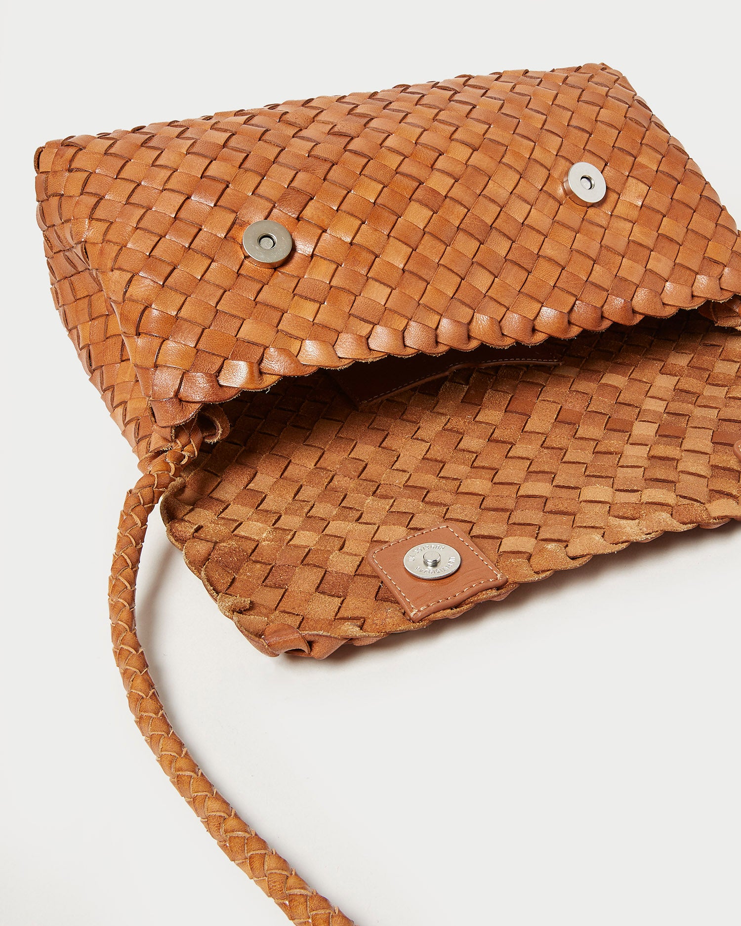 Mabel Woven Leather Shoulder Bag