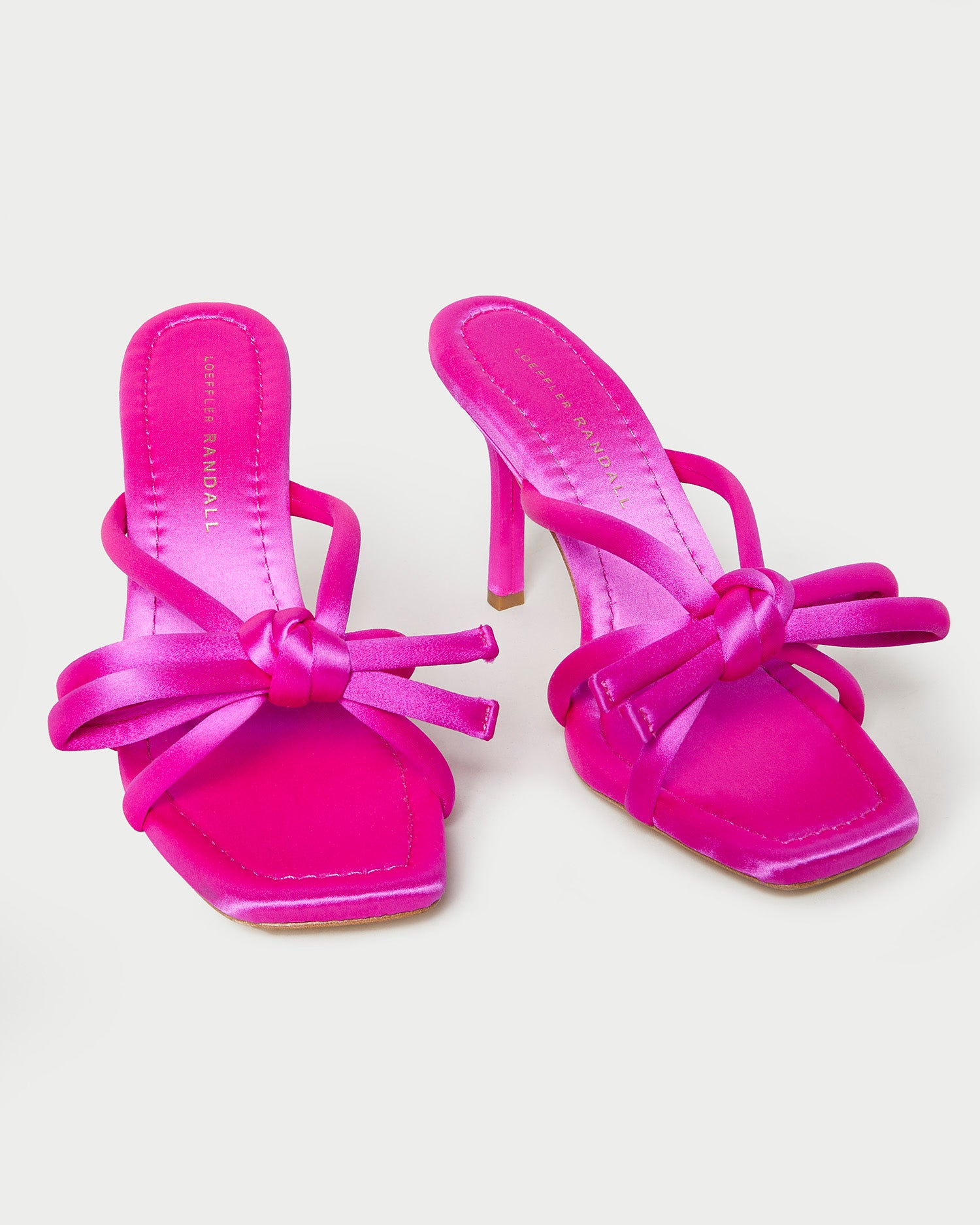 Loeffler Randall | Margi Fuchsia Bow Heel I Heeled Sandals I Footwear