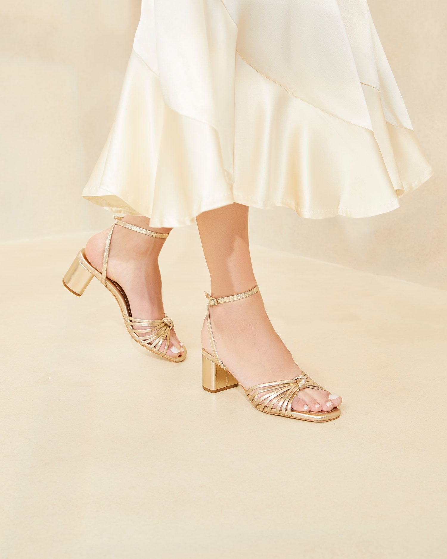 Loeffler Randall Camellia Bow Heel with Ankle Strap in Beauty | Katie & Jo