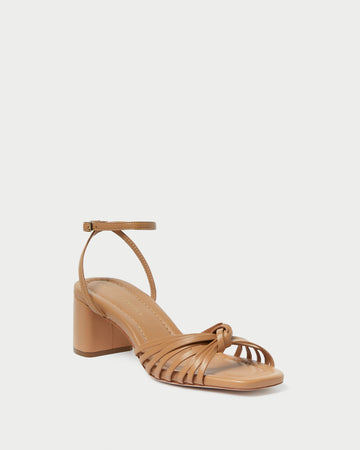 Olivia Dune Knot Mid-Heel Sandal | Heeled Sandals | Footwear
