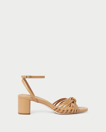 Olivia Dune Knot Mid Heel Sandal