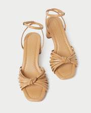 Olivia Dune Knot Mid-Heel Sandal | Heeled Sandals | Footwear
