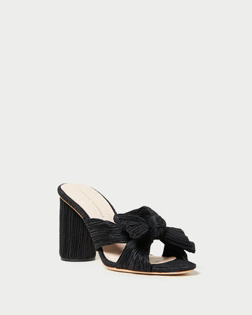 Penny Pleated Bow Heel