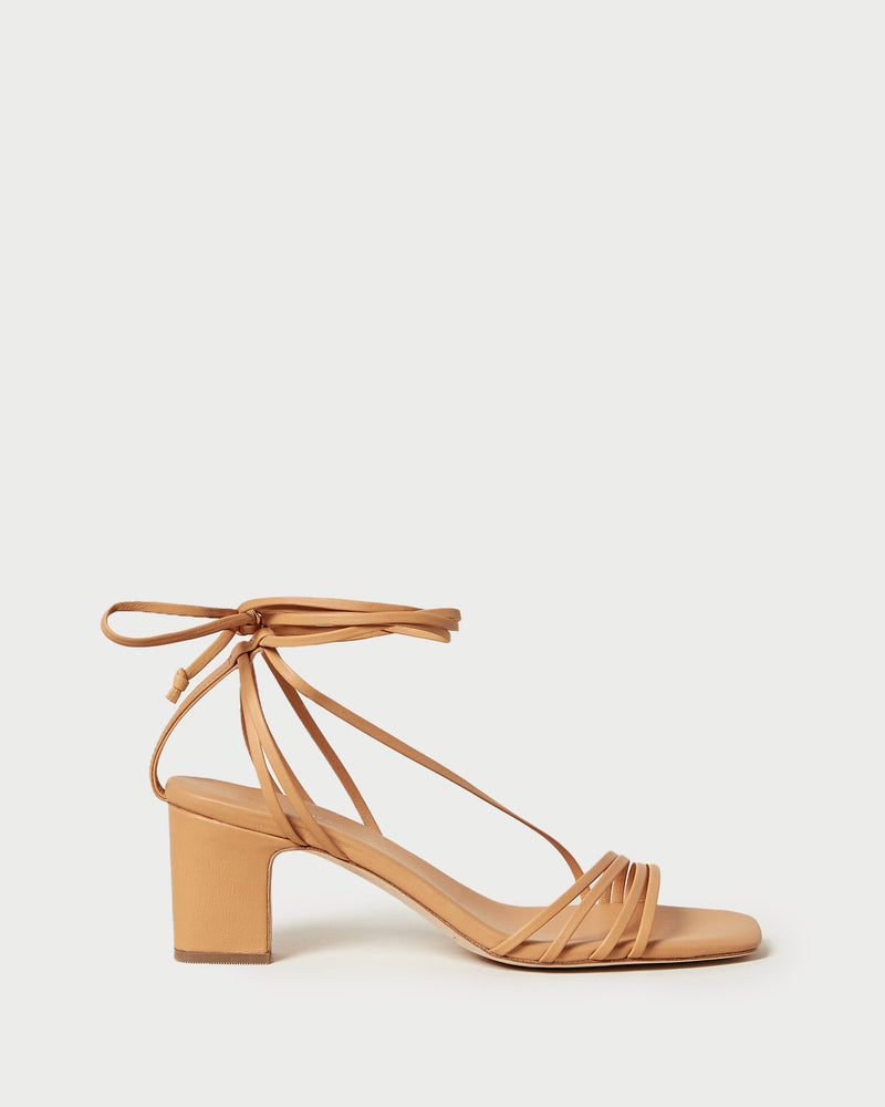 STRAPPY WRAP MID HEEL SANDAL