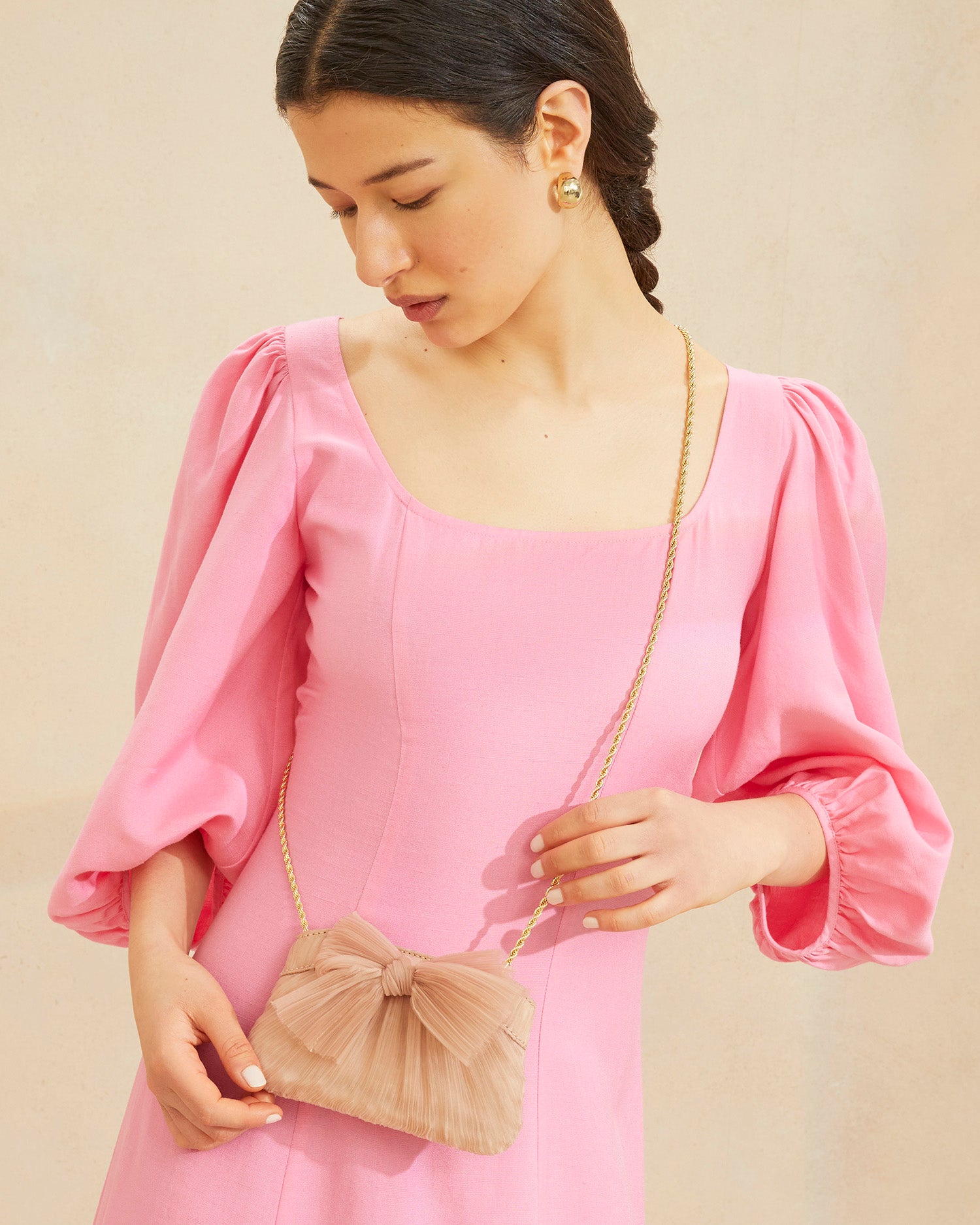 Loeffler randall mini bow clutch Clearance