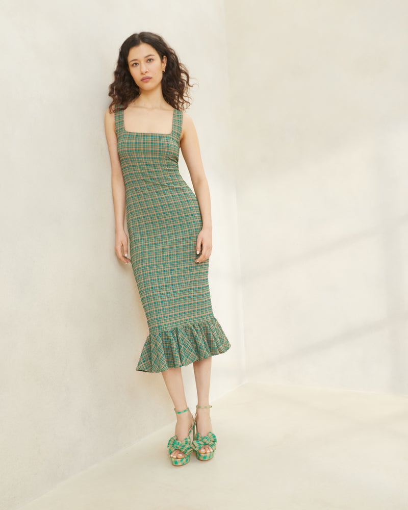 Color: Green/Butterscotch Plaid